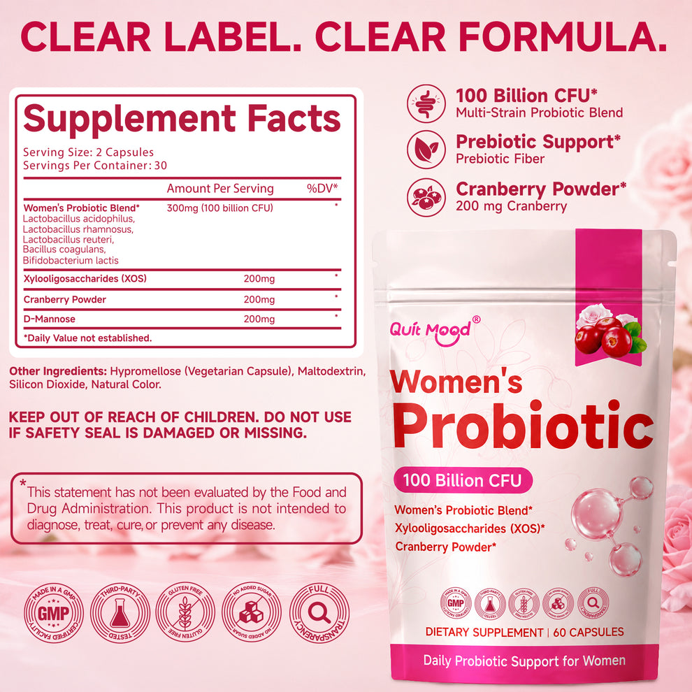 Women's Probiotic 100 Billion CFU | 60 Capsules